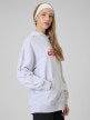 mini: Damska bluza dresowa nierozpinana z kapturem 4F 4FWSS26TSWSF2171 - szara (3)