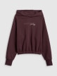 mini: Damska bluza dresowa nierozpinana z kapturem 4F 4FWSS26TSWSF2175 - brązowa (7)
