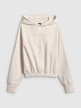 mini: Damska bluza dresowa nierozpinana z kapturem 4F 4FWSS26TSWSF2175 - kremowa (7)