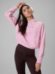  4F Damska bluza dresowa nierozpinana z kapturem 4F 4FWSS26TSWSF2175  różowa Różowy