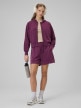 mini: Damska bluza dresowa rozpinana z kapturem 4F 4FWSS26TSWSF2178 - fioletowa (2)
