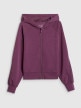 mini: Damska bluza dresowa rozpinana z kapturem 4F 4FWSS26TSWSF2178 - fioletowa (7)