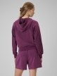 mini: Damska bluza dresowa rozpinana z kapturem 4F 4FWSS26TSWSF2178 - fioletowa (6)
