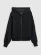 mini: Damska bluza dresowa rozpinana z kapturem 4F 4FWSS26TSWSF2178 - czarna (7)