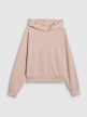mini: Damska bluza dresowa nierozpinana z kapturem 4f 4FWSS26TSWSF2183 - beżowa (7)