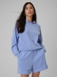  4F Damska bluza dresowa nierozpinana z kapturem 4f 4FWSS26TSWSF2183  niebieska Niebieski