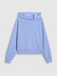 mini: Damska bluza dresowa nierozpinana z kapturem 4f 4FWSS26TSWSF2183 - niebieska (7)