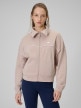 mini: Damska bluza dresowa rozpinana bez kaptura 4F 4FWSS26TSWSF2174 - beżowa (2)