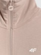 mini: Damska bluza dresowa rozpinana bez kaptura 4F 4FWSS26TSWSF2174 - beżowa (8)