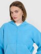 mini: Damska bluza dresowa rozpinana z kapturem 4F 4FRSS25TSWSF2195 - niebieska (4)