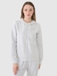 mini: Damska bluza dresowa rozpinana z kapturem 4F 4FWMM00TSWSF2136 - szara (1)