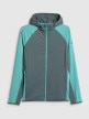 mini: Damska bluza trekkingowa z kapturem 4F 4FWSS26TFSWF641 - zielona (8)