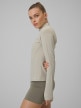 mini: Damska bluza treningowa slim 4F 4FWSS26TFSWF0850 - beżowa (3)