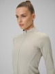 mini: Damska bluza treningowa slim 4F 4FWSS26TFSWF0850 - beżowa (4)
