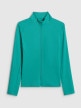 mini: Damska bluza treningowa slim 4F 4FWSS26TFSWF0850 - zielona (7)
