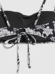mini: Damska góra od bikini 4F 4FRSS26UBKTF111 - biało-czarna (4)