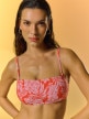 mini: Damska góra od bikini 4F 4FRSS26UBKTF111 - biało-czerwona (2)