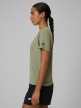 mini: Damska koszulka do biegania szybkochnąca 4F 4FWSS26TFTSF1805 - khaki (3)