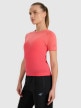 mini: Damska koszulka do biegania w terenie 4F 4FWAW25TFTSF1509 - pomarańczowa (3)