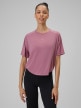  4F Damska koszulka do jogi 4F 4FRSS26TFTSF2331  różowa Różowy