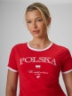 mini: Damska koszulka kibica 4F 4FRSS26TTSHF3889 - czerwona (4)