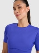 mini: Damska koszulka treningowa 4F 4FWAW25TFTSF1518 - niebieska (4)