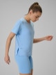 mini: Damska koszulka treningowa 4F 4FWSS26TFTSF1847 - niebieska (4)