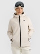  4F Damska kurtka narciarska 4F 4FWAW25TTJAF0807  beżowa Beżowy