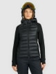 mini: Damska kurtka pikowana z puchem naturalnym 4F 4FRAW25TDJAF0848 - czarna (1)