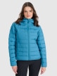 4F Damska kurtka puchowa pikowana 4F 4FWAW25TDJAF580  turkusowa Turkusowy