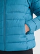 mini: Damska kurtka puchowa pikowana 4F 4FWAW25TDJAF580 - turkusowa (5)