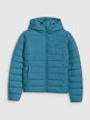 mini: Damska kurtka puchowa pikowana 4F 4FWAW25TDJAF580 - turkusowa (7)