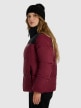 mini: Damska kurtka puchowa pikowana 4F 4FWAW25TDJAF581 - bordowa (3)
