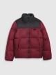 mini: Damska kurtka puchowa pikowana 4F 4FWAW25TDJAF581 - bordowa (9)