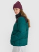 mini: Damska kurtka puchowa pikowana 4F 4FWAW25TDJAF581 - zielona (3)