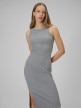 mini: Damska sukienka dzianinowa 4F 4FWSS26TDREF184 - szara (2)