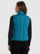 mini: Damski bezrękawnik puchowy pikowany 4F 4FRAW25TVJAF294 - turkusowy (12)