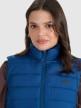 mini: Damski bezrękawnik puchowy pikowany 4F 4FWAW25TVJAF218 - niebieski (3)