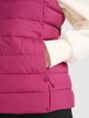 mini: Damski bezrękawnik puchowy pikowany 4F 4FWAW25TVJAF218 - różowy (4)