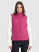  4F Damski bezrękawnik puchowy pikowany 4F 4FWAW25TVJAF218  różowy Różowy