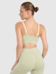 mini: Damski biustonosz do jogi i pilatesu 4F 4FWAW25USBAF210 - zielony (8)
