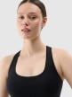 mini: Damski biustonosz treningowy 4F 4FRSS25USBAF154 - czarny (3)