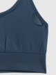 mini: Damski biustonosz treningowy 4F 4FRSS26USBAF271 - turkusowy (9)
