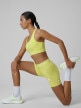 mini: Damski biustonosz treningowy 4F 4FRSS26USBAF326 - limonkowy (6)