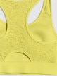 mini: Damski biustonosz treningowy 4F 4FRSS26USBAF326 - limonkowy (16)