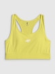 mini: Damski biustonosz treningowy 4F 4FRSS26USBAF326 - limonkowy (8)