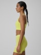 mini: Damski biustonosz treningowy 4F 4FRSS26USBAF326 - limonkowy (7)