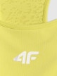 mini: Damski biustonosz treningowy 4F 4FRSS26USBAF326 - limonkowy (15)