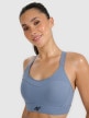 mini: Damski biustonosz treningowy 4F 4FWAW25USBAF180 - niebieski (4)