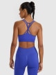 mini: Damski biustonosz treningowy 4F 4FWAW25USBAF218 - niebieski (12)